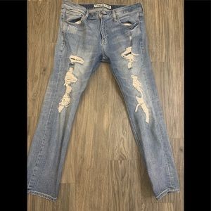 Distressed Express Rocco jeans slim fit skinny 33x30